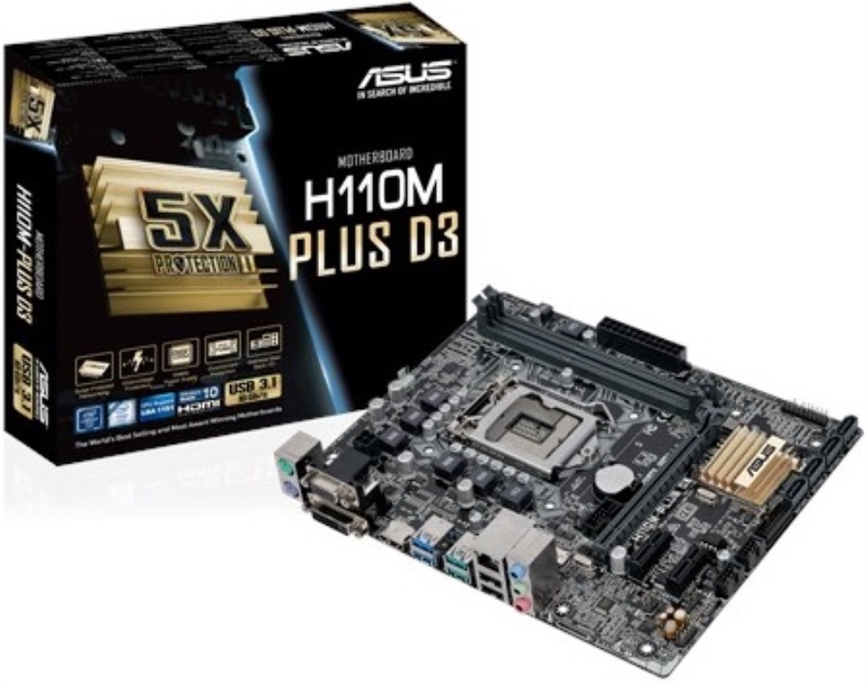 TECNOSHOP Scheda madre Asus H110M Plus 1151 micro ATX DDR4 HDMI